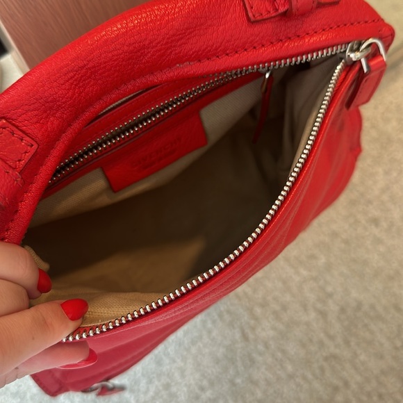 Givenchy Red Leather Small Pandora Bag - Picture 3 of 3